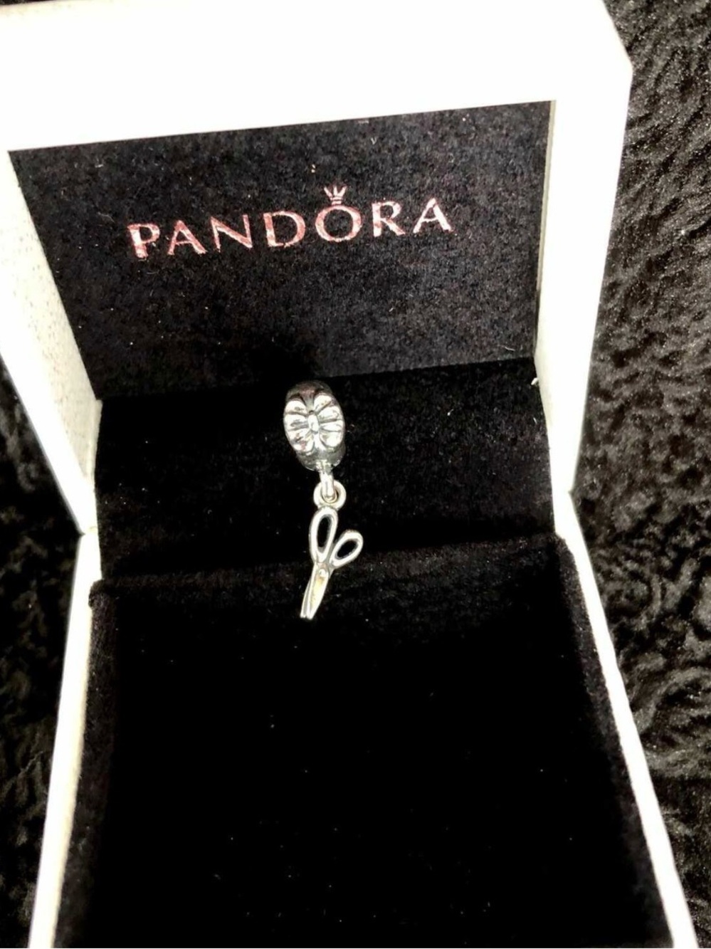 Pandora Silver Scissors Dangle Charm - Silver